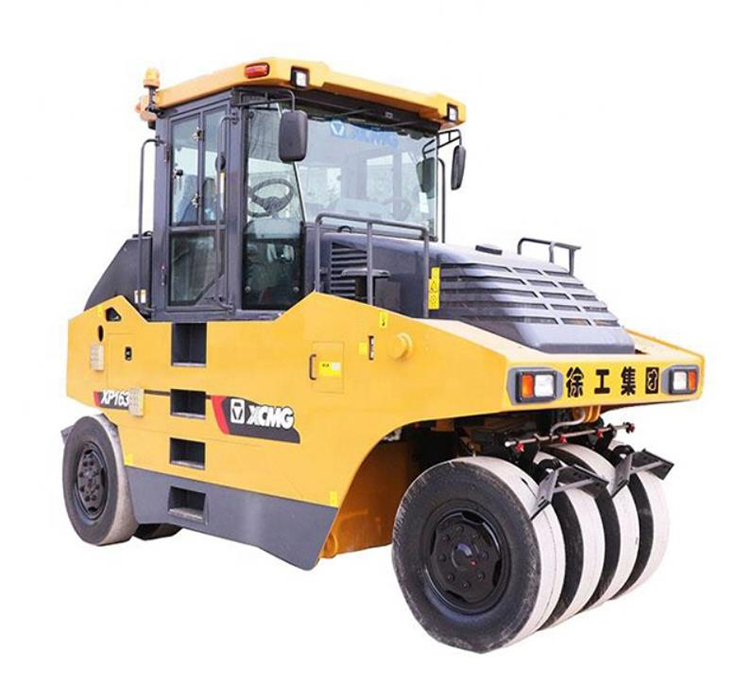 XCMG 16 ton pneumatic tyre roller XP163 static road roller for sale.